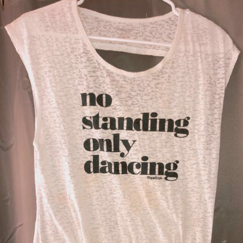 No standing only dancing tank top